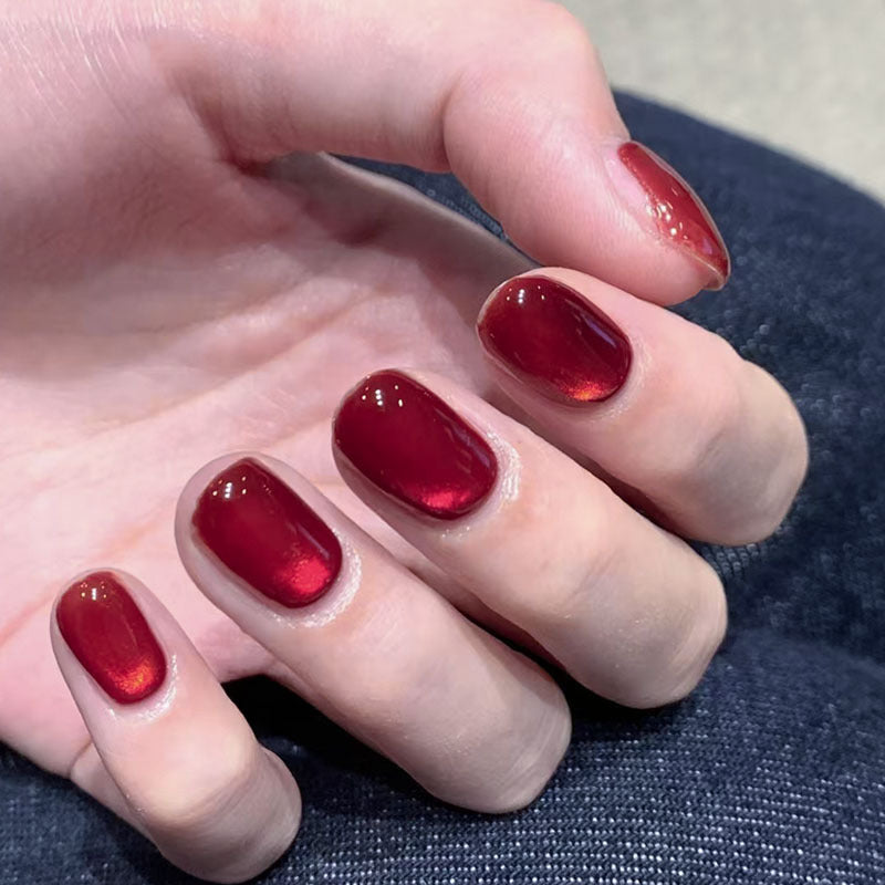 Glossy Acrylic Press-On Nail Set