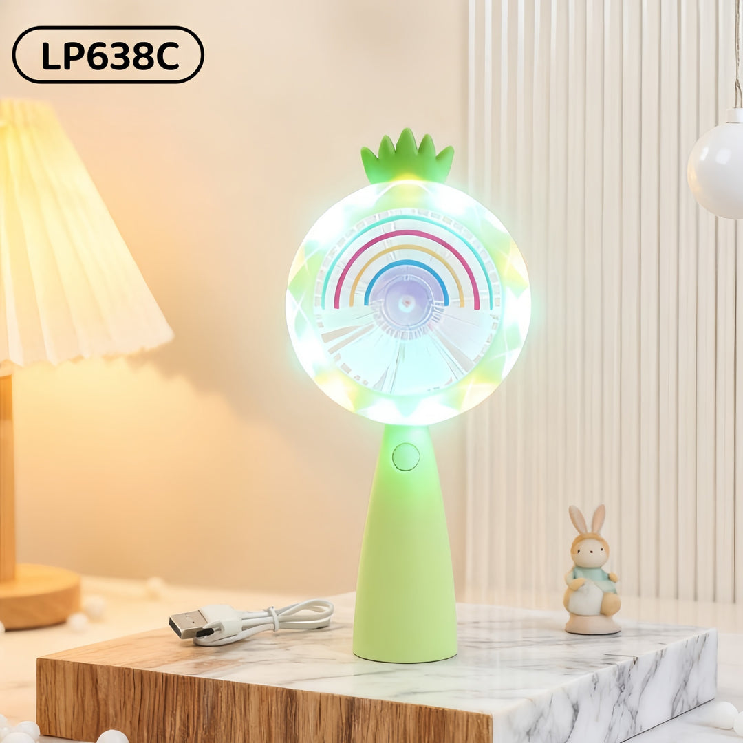 Women's portable multifunction fan with LED lighting Kalsten