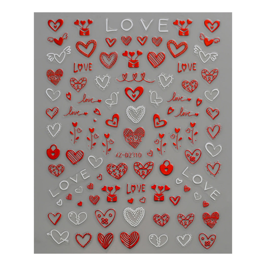 Cute Love-Themed Nail Art Charms