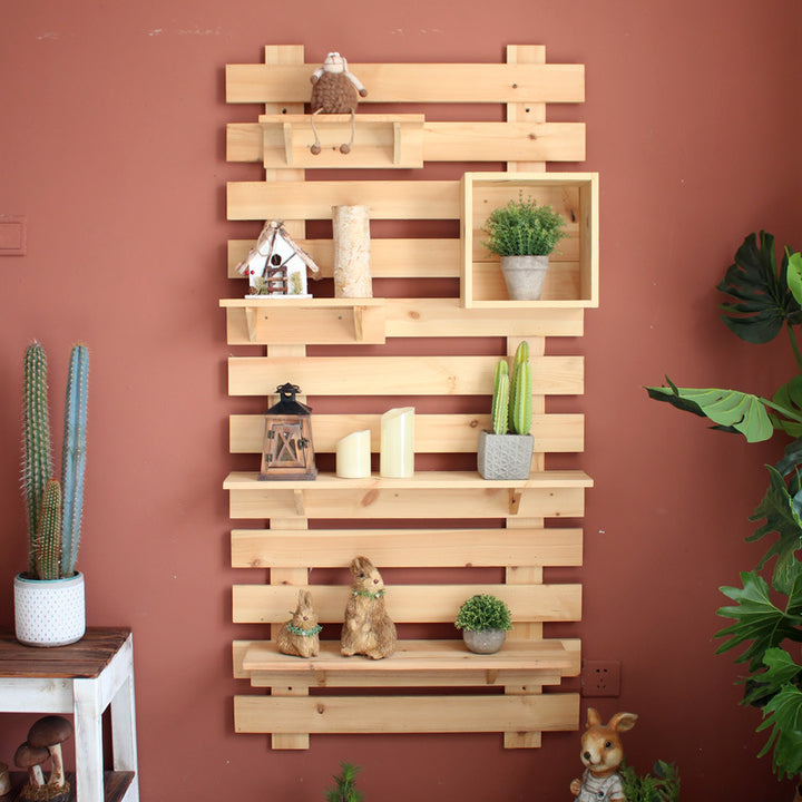 Wall shelf made of high-quality wood Kalsten