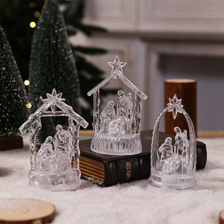 Illuminated Christmas nativity scene with LED effects Kalsten