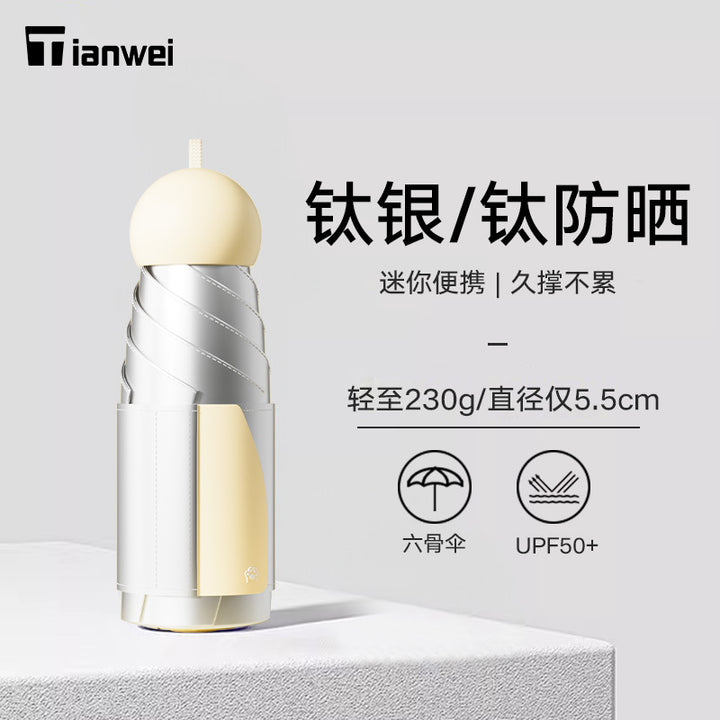 Women Portable Sun Protection Umbrella with High Strength Material and Innovative Design Kalsten