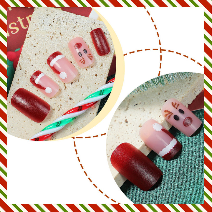 Creative Nail Art Set with Winter Motifs and Glitter Effects Kalsten