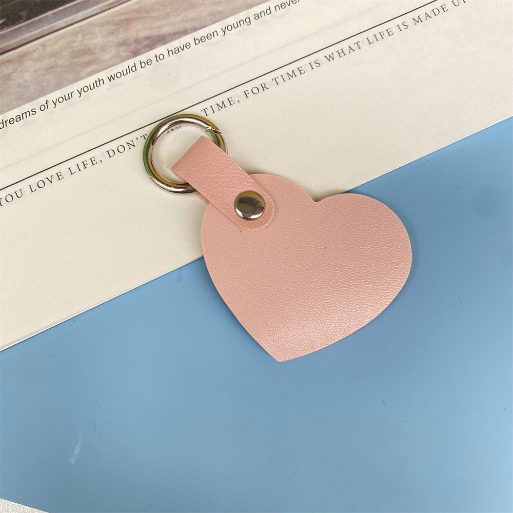 Premium Heart-Shaped Leather Keychain kalsten