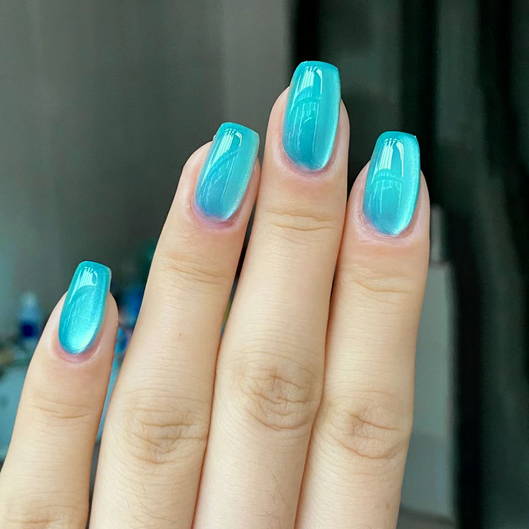 Glossy Gradient Nail Art Extensions Kalsten
