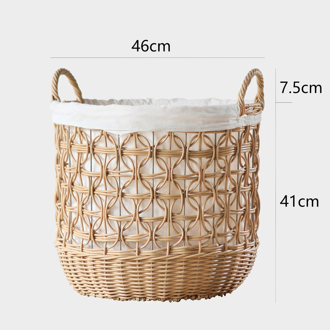 Handwoven storage basket made of natural material Kalsten