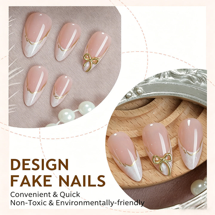 Decorative Stiletto Press-On Nails Kalsten