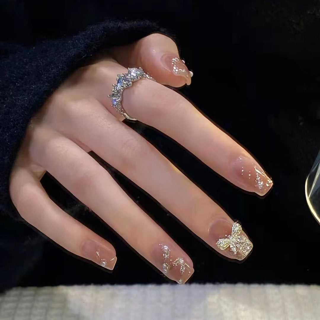 Crystal-Embellished Press-On Nail Set Kalsten