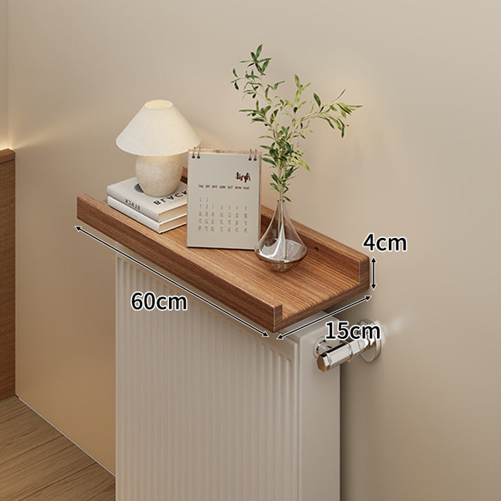 Long Slim Radiator Top Shelf Tray with Raised Edge and Heat‑Resistant Surface