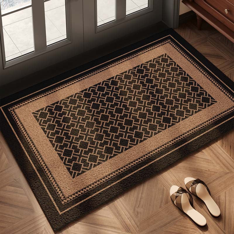 Checkerboard Pattern Welcome Mat Kalsten