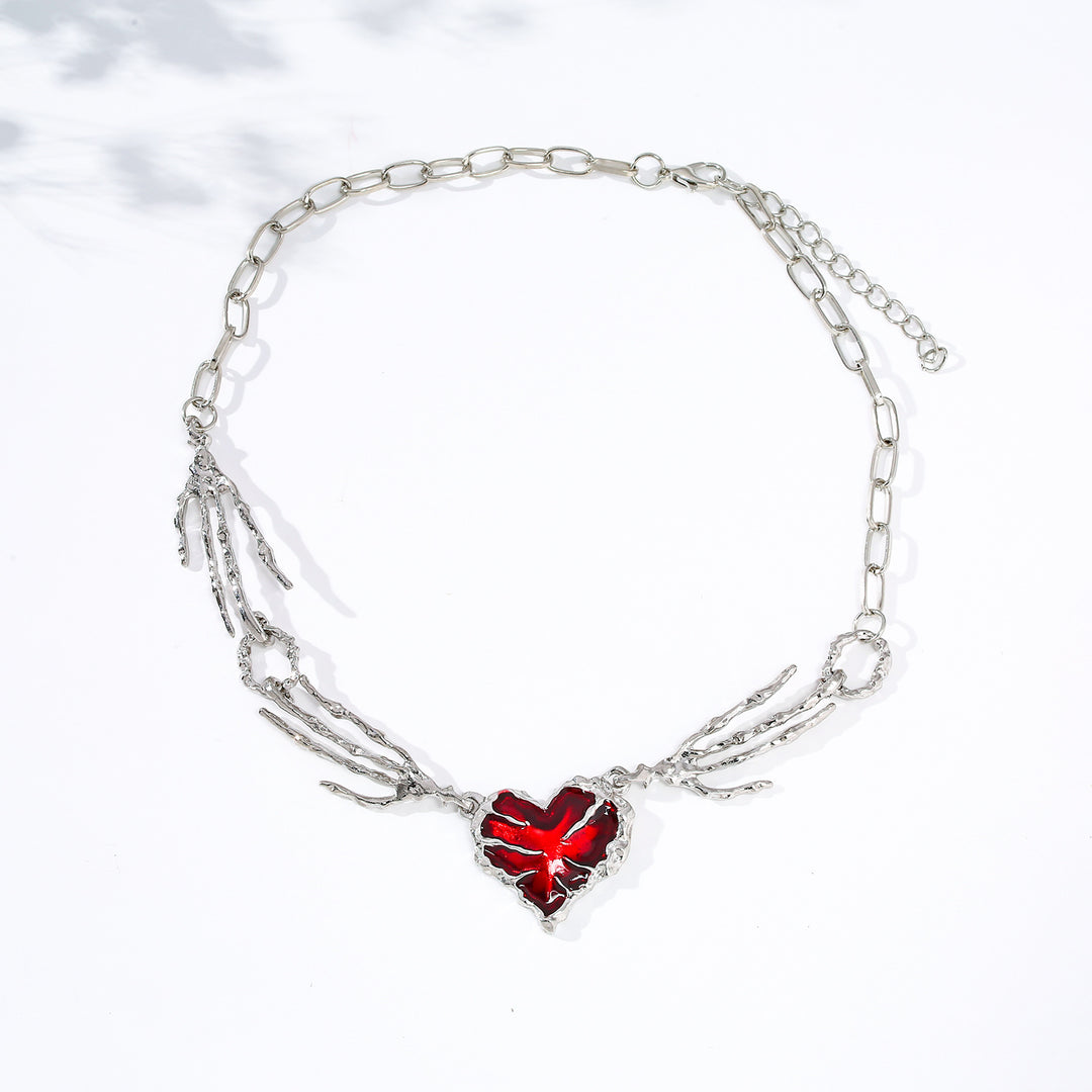 Artistic Heart Pendant Necklace Kalsten