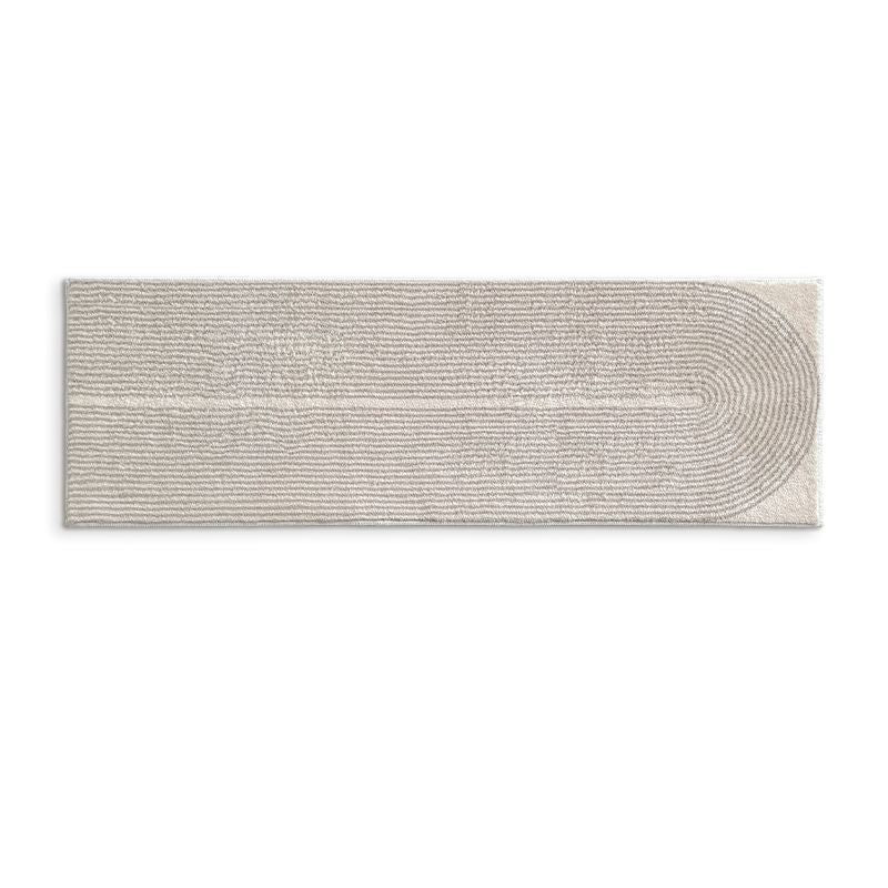 Textured Rectangular Bath Runner Mat