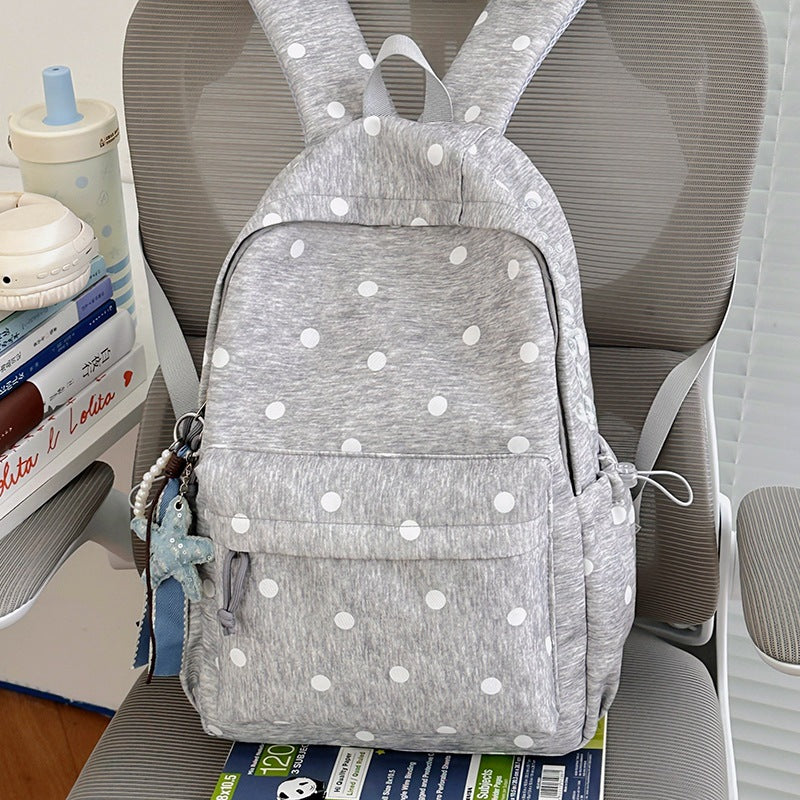 Cute Polka Dot Cotton Backpack Kalsten