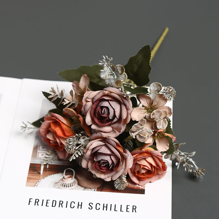 Faux Floral Bouquet for Indoor Home Decor