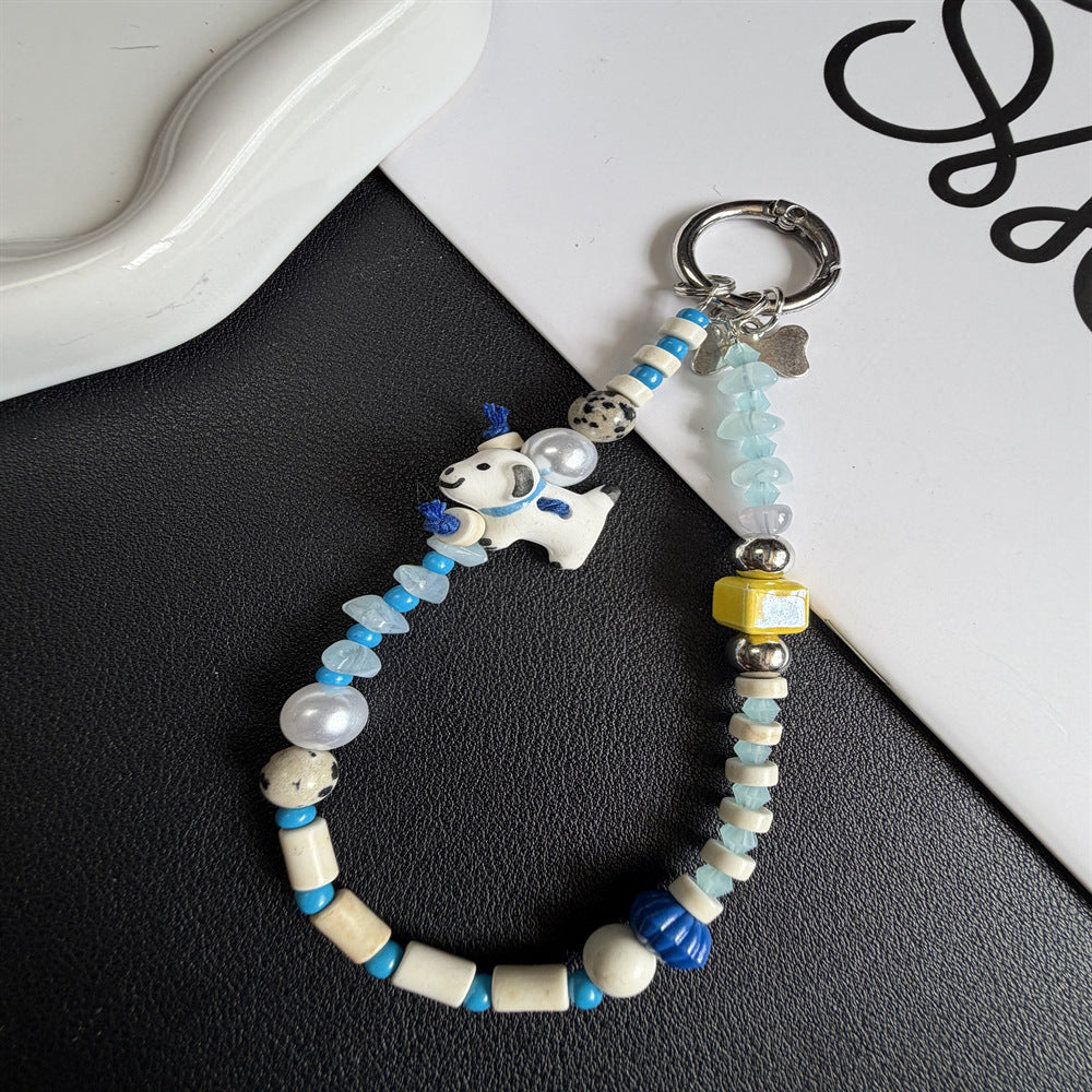 Beaded Pet-Themed Keychain Kalsten