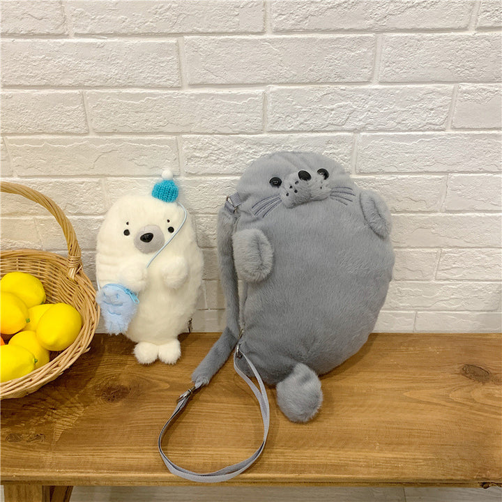 Plush Seal Backpack