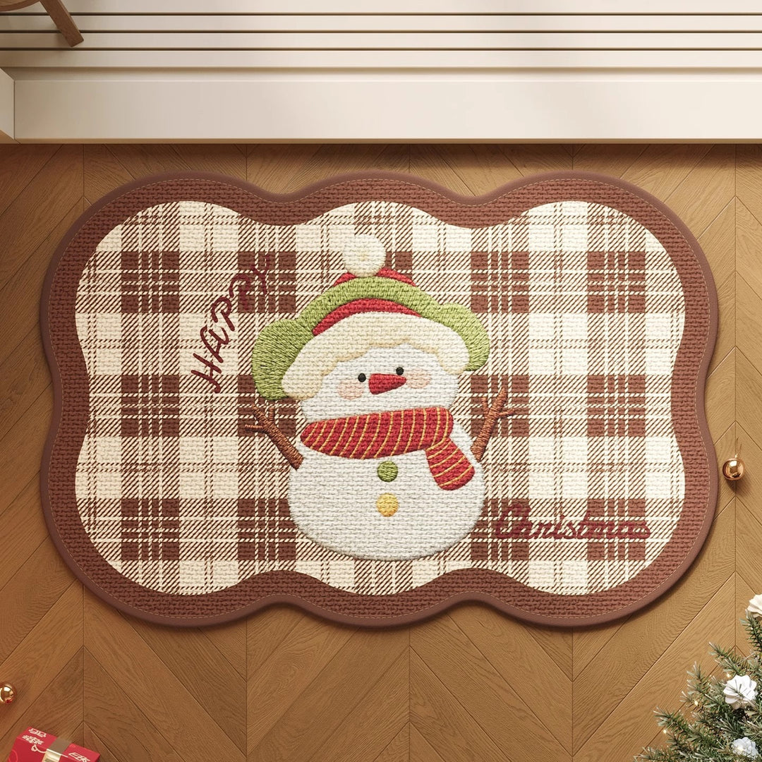 Festive Gingerbread Holiday Doormat Kalsten