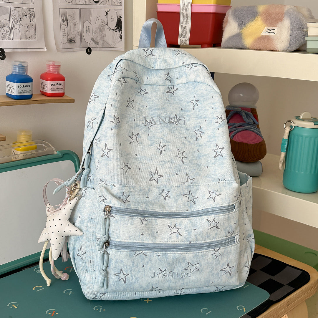 Star-Patterned School Backpack Kalsten