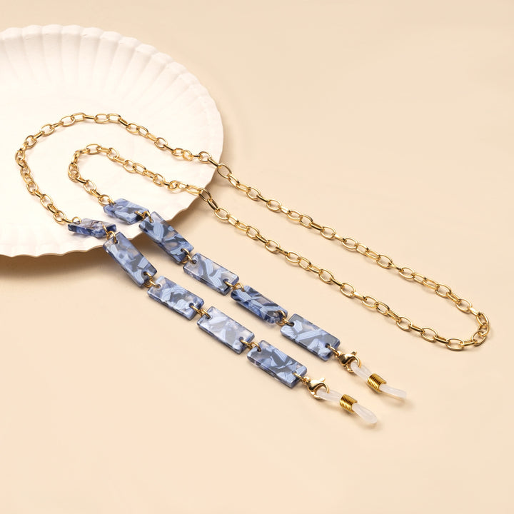 Chunky Abstract Pattern Eyewear Chain kalsten