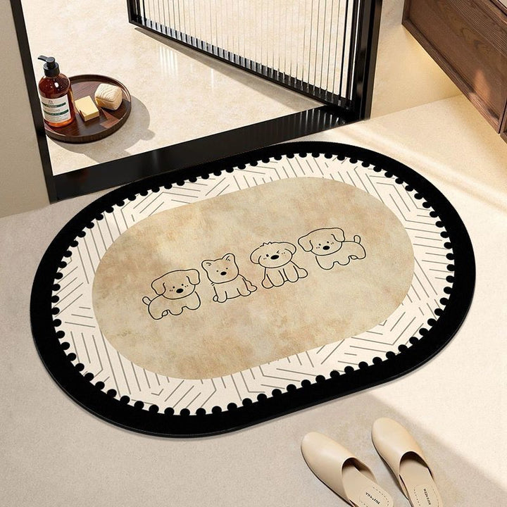 Adorable Dog-Themed Entrance Mat Kalsten