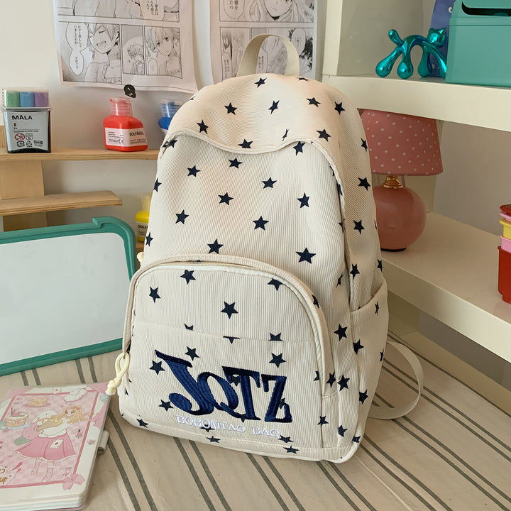 Stylish Star-Printed Backpack Kalsten