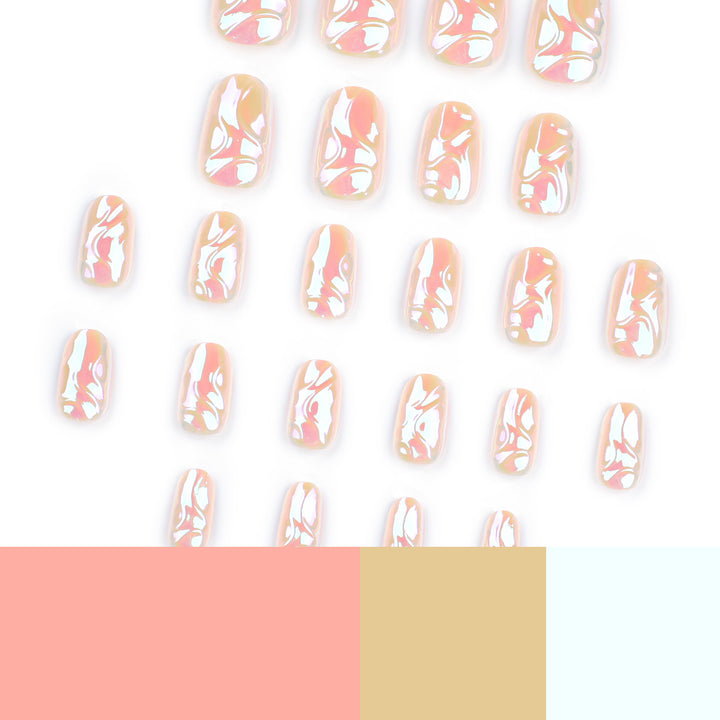 Artful nail art with unique holographic surface Kalsten