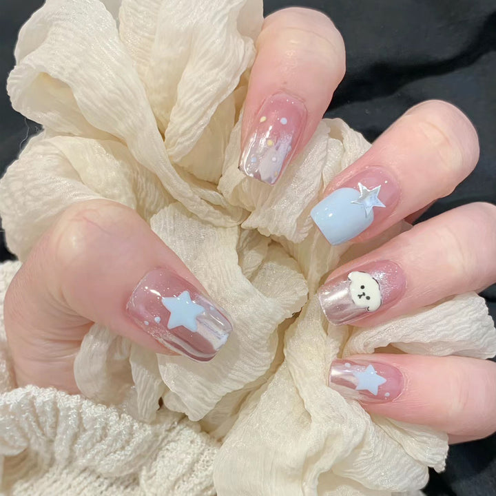 Creative Artistic Press-On Nail Design Kalsten