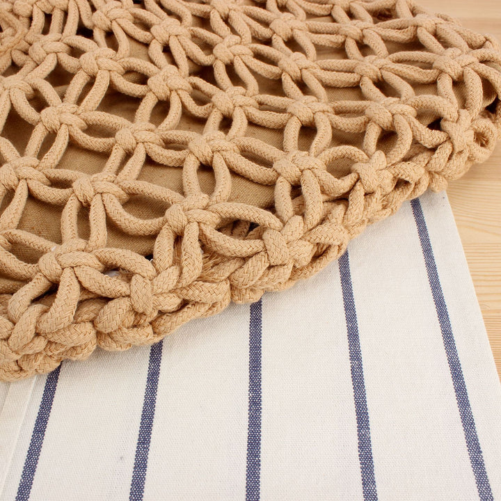 Handbag with Artistic Macrame Design Kalsten