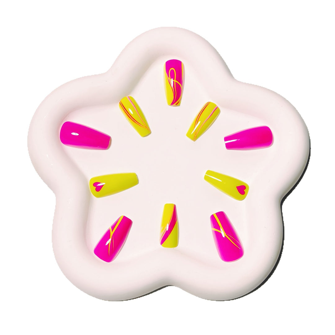 Neon Artistic Nail Design