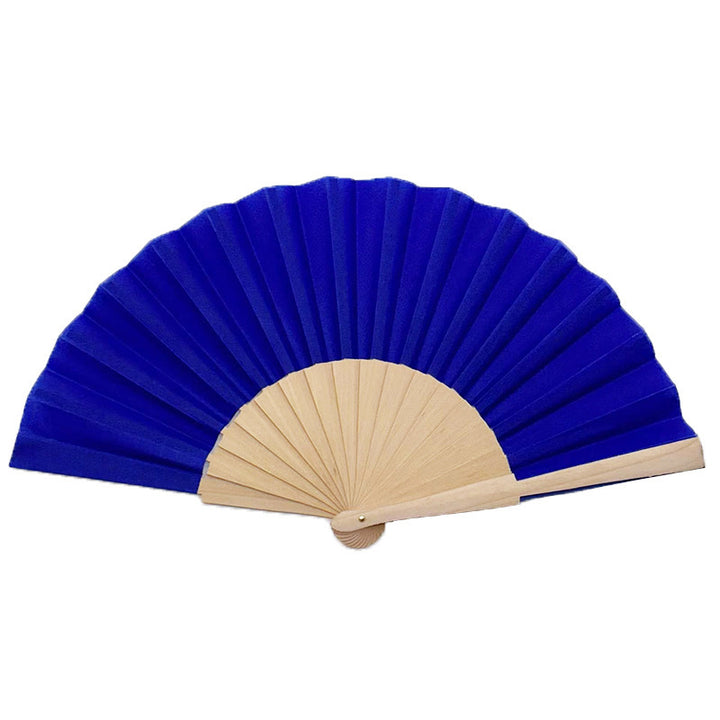Ladies folding hand fan made of airy material with intricate folds Kalsten
