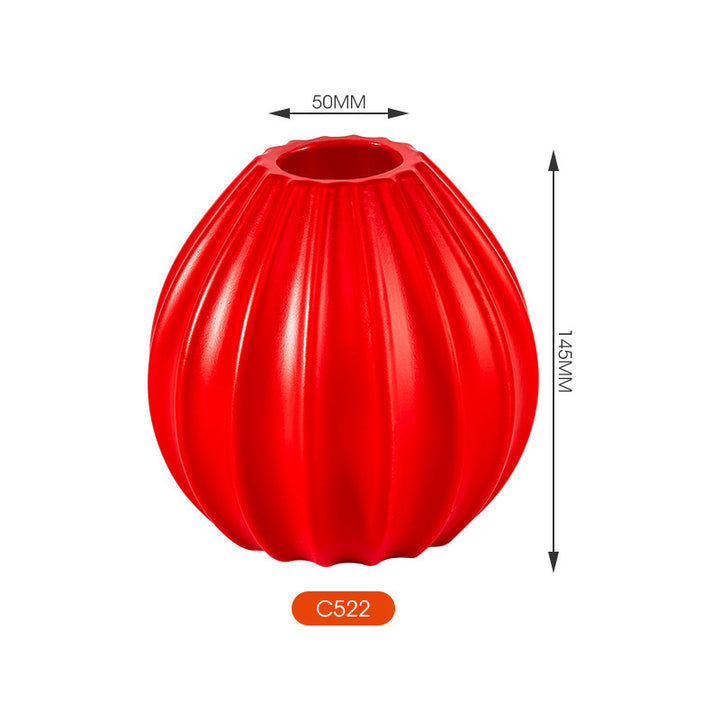 Elegant Textured Ceramic Vase Kalsten