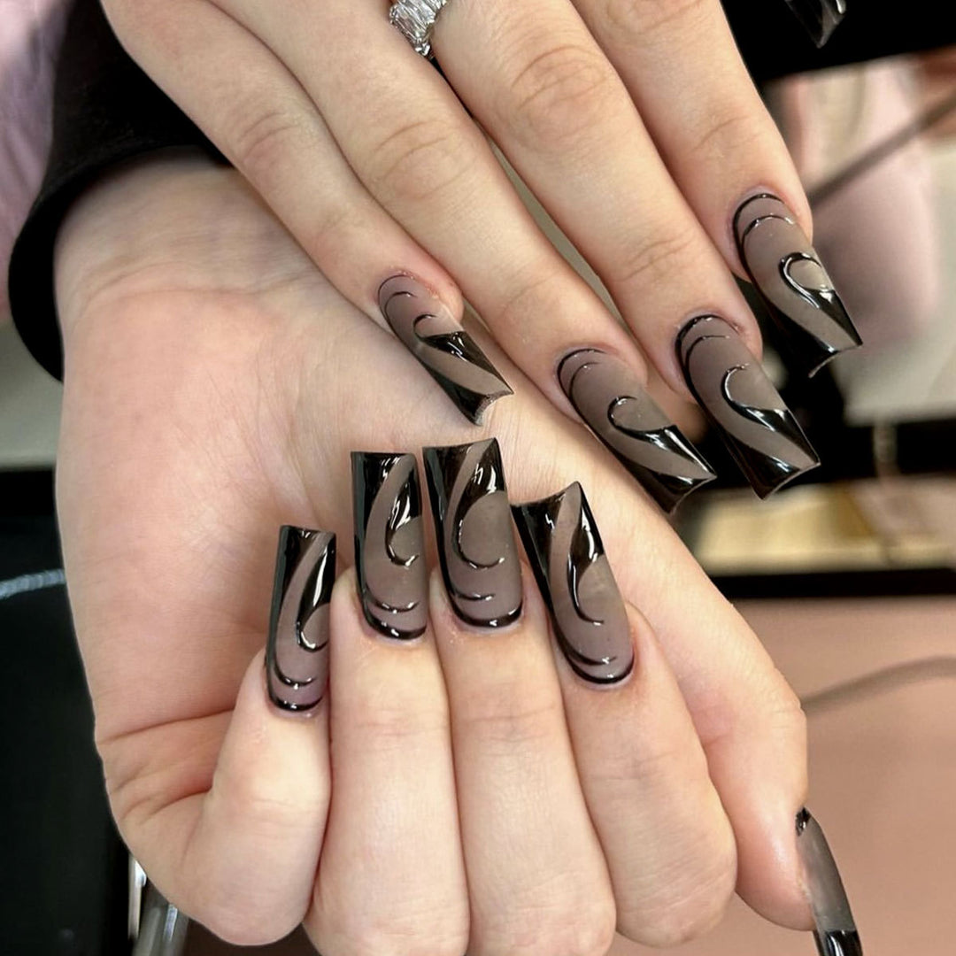Stylish Abstract 3D Nail Art Extensions Kalsten