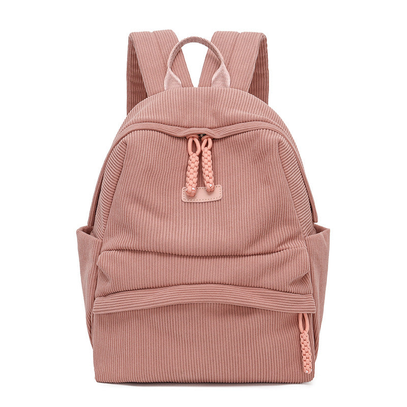 Stylish Corduroy Backpack Kalsten