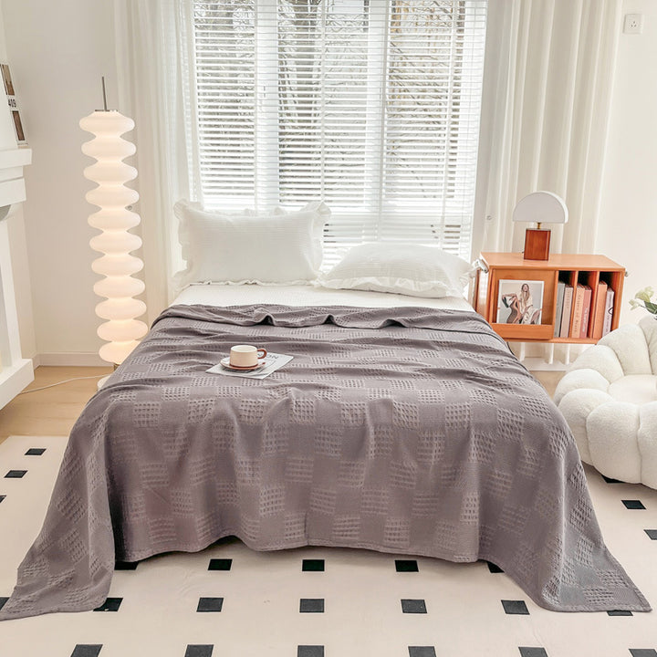 Textured Lightweight Throw Blanket