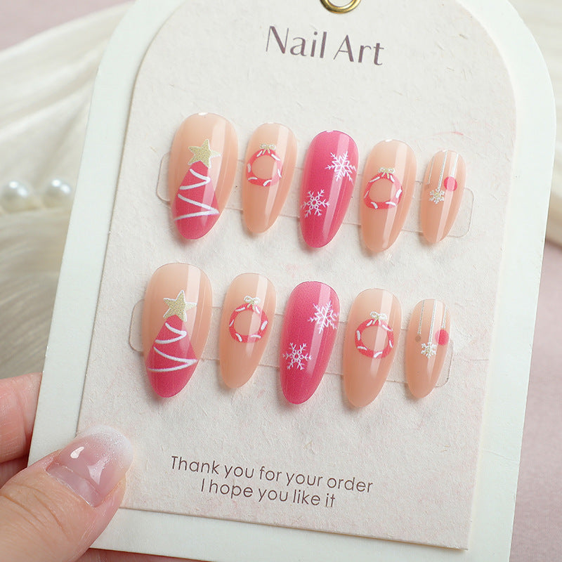 Festive Seasonal Press-On Nail Art Set Kalsten