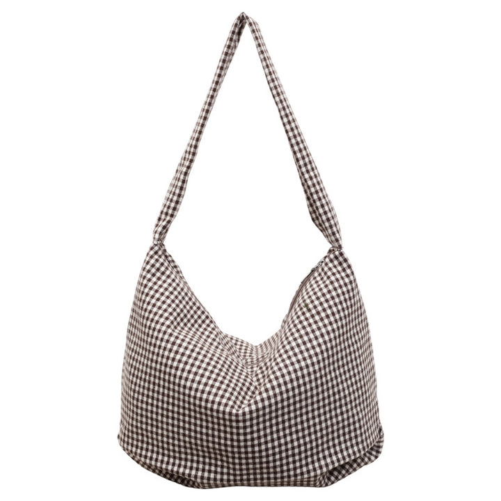 Checkered Pattern Shoulder
