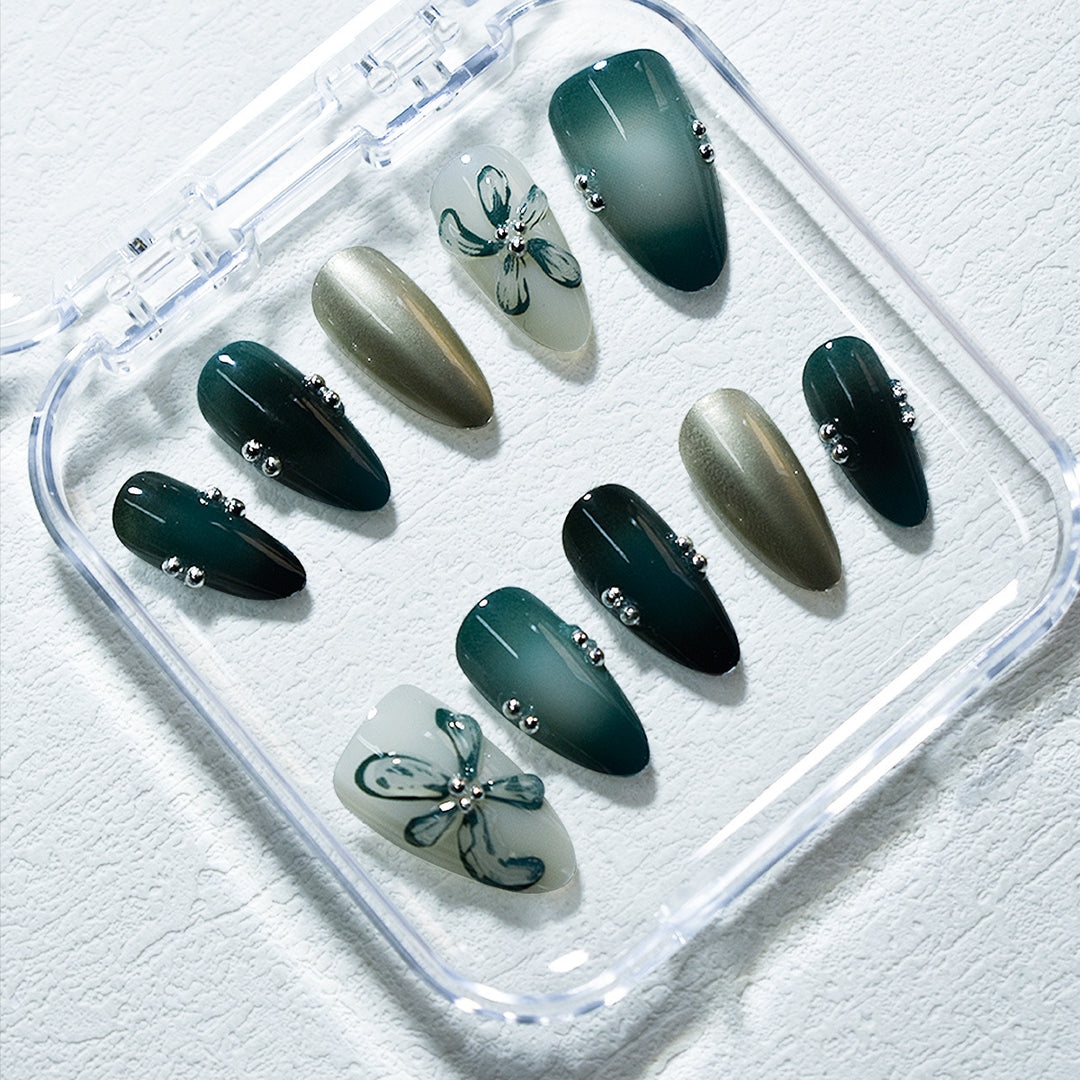 Premium Artistic Press-On Nail Set Kalsten