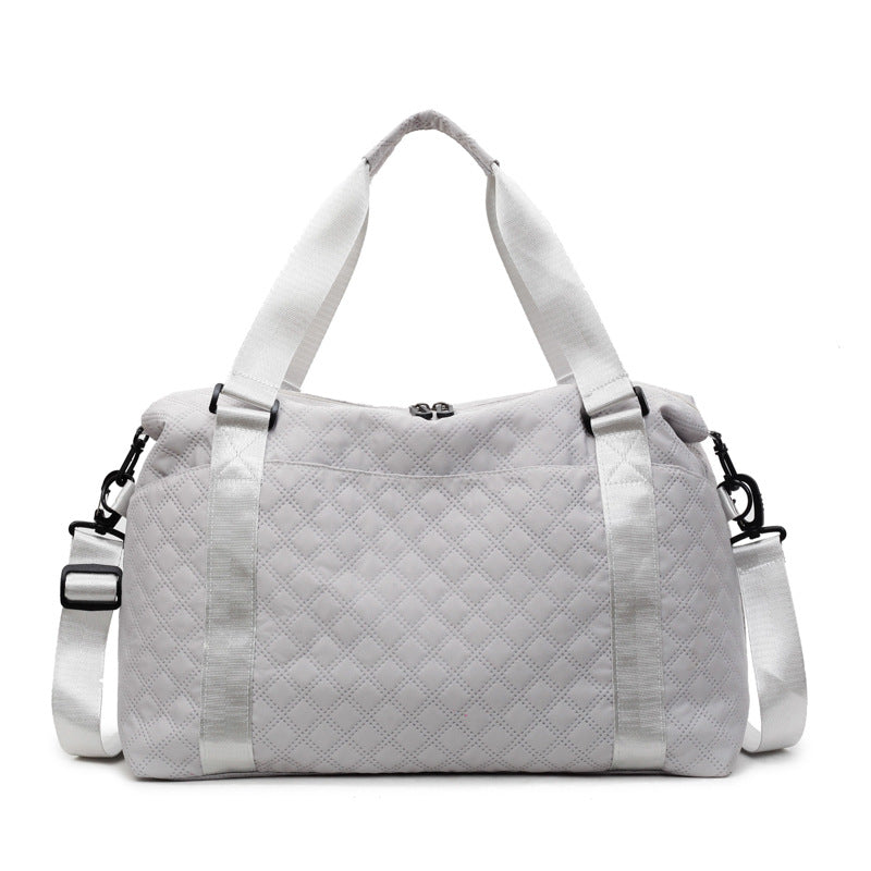 Quilted Fabric Travel Duffle Bag Kalsten