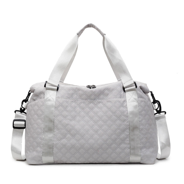 Quilted Fabric Travel Duffle Bag Kalsten