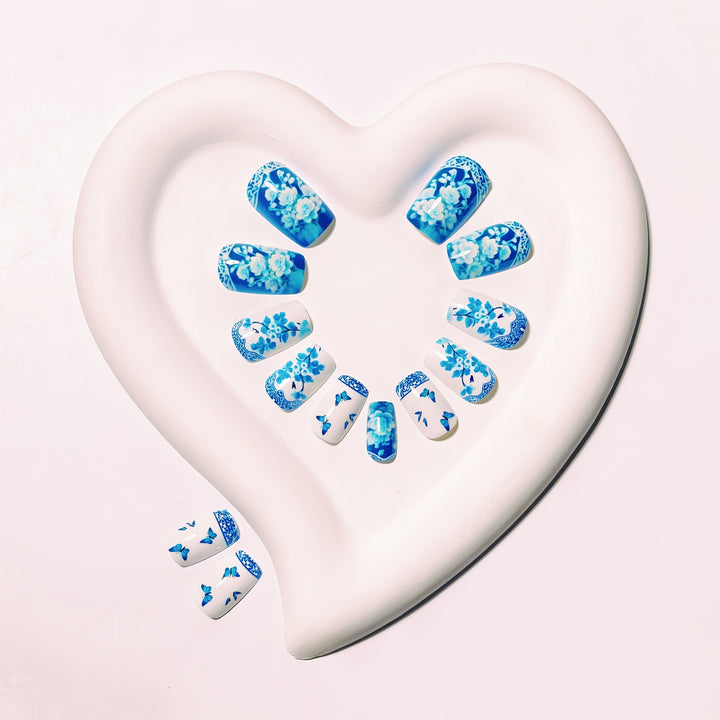 Artistic Floral Butterfly Nail Art Kalsten