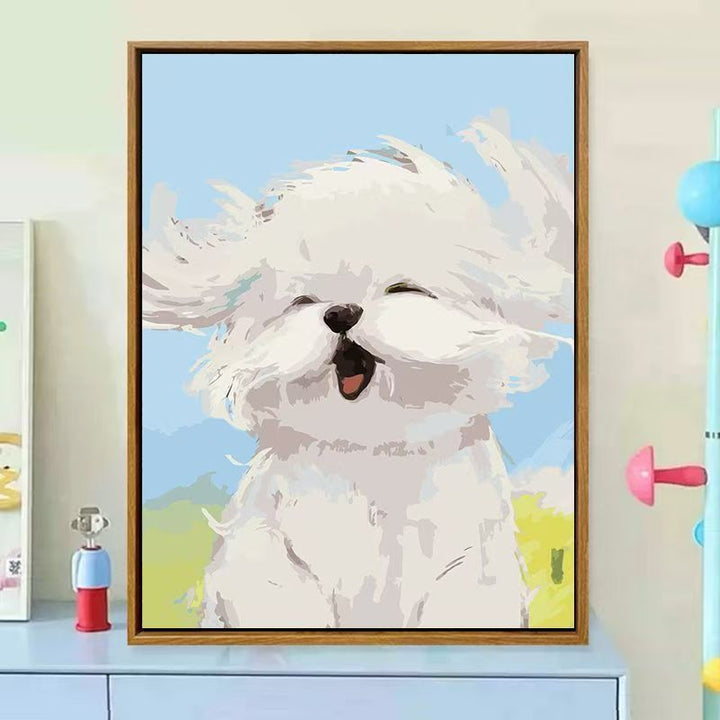 Cute Dog-Themed Decorative Canvas Art Kalsten