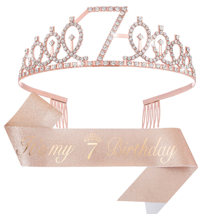 Ladies Crystal Princess Crown with 30 & Fabulous lettering Kalsten