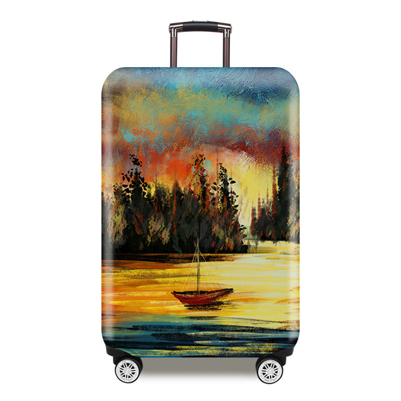 Artistic Cityscape Hard Shell Suitcase Kalsten