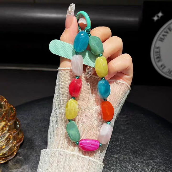 Vibrant Beaded Charm Key Holder Kalsten