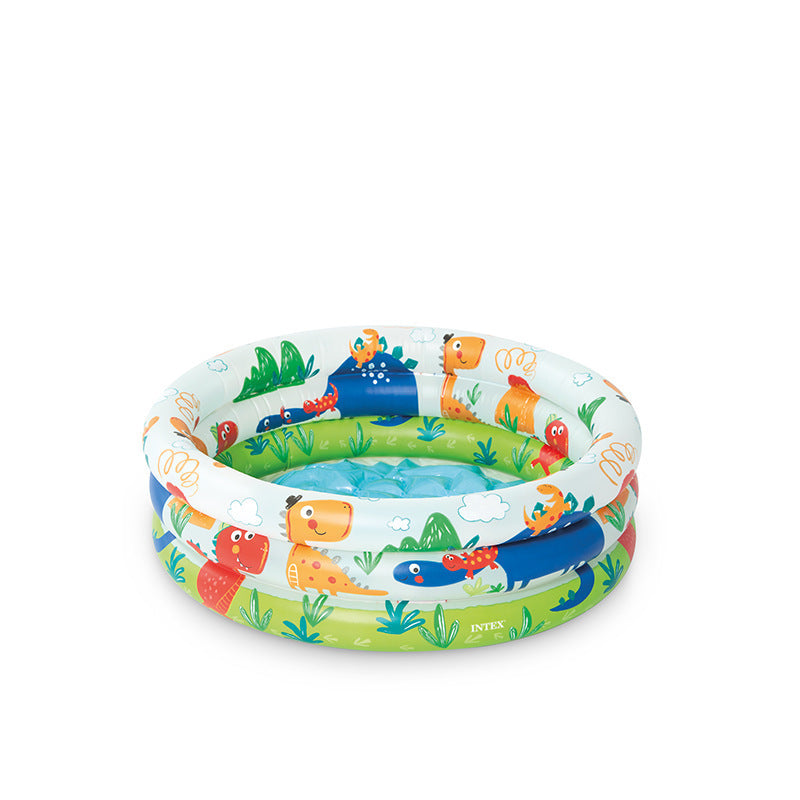 Ladies Inflatable Kiddie Pool with Colorful Dino Designs Kalsten
