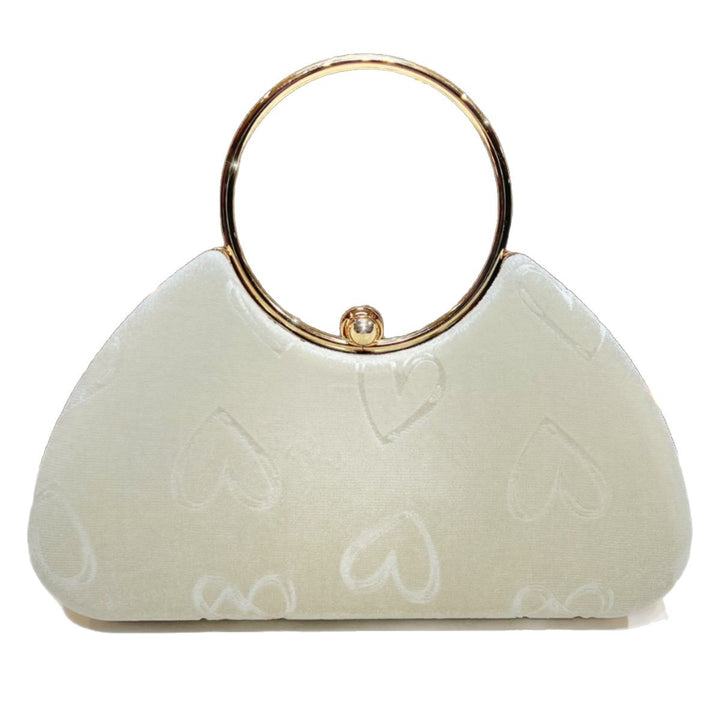 Heart-Embellished Handbag