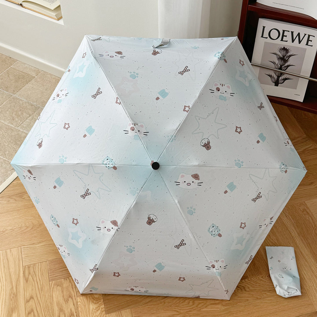 Women's Foldable Umbrella with Cheerful Animal Designs Kalsten