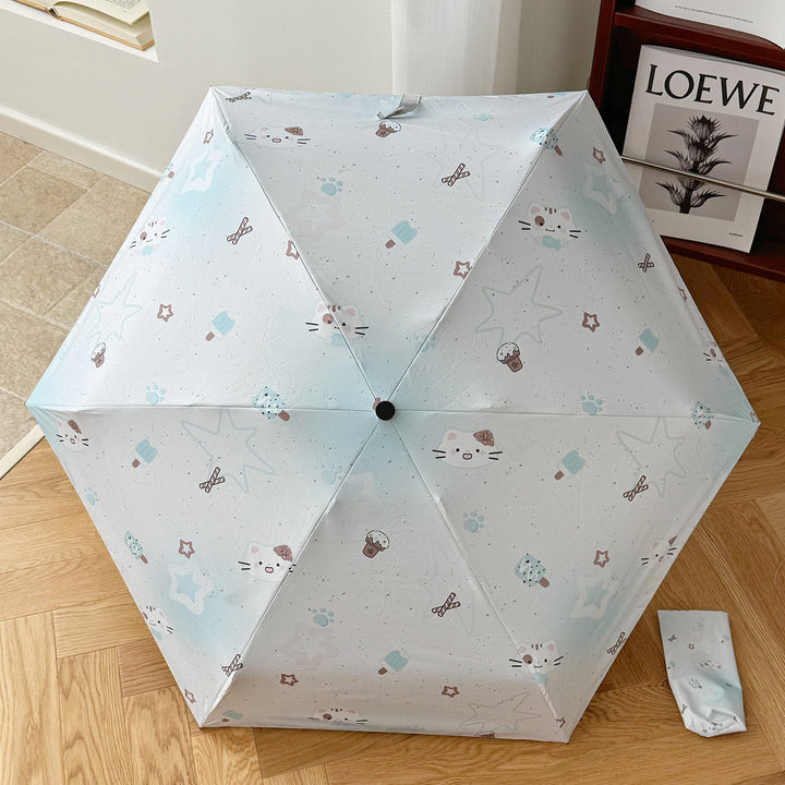 Women's Foldable Umbrella with Cheerful Animal Designs Kalsten