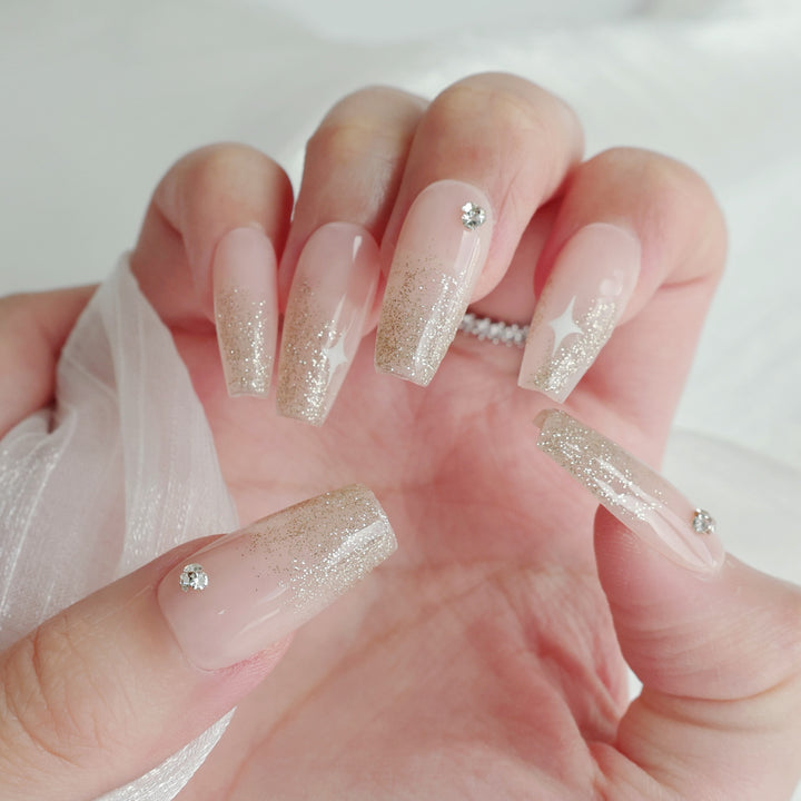 Butterfly-Embellished Press-On Nail Set