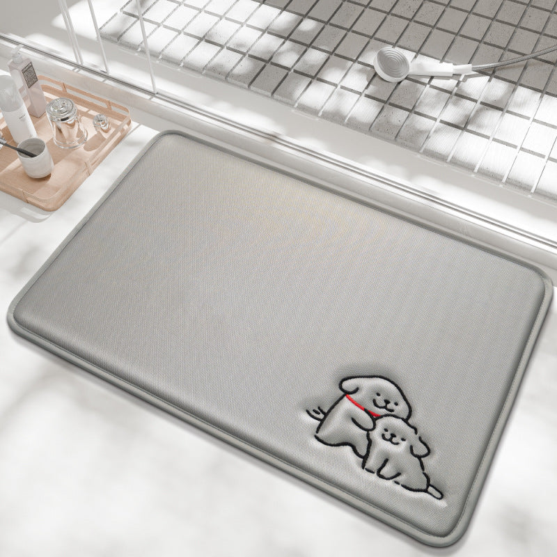 Playful Cartoon Bath Mat Kalsten